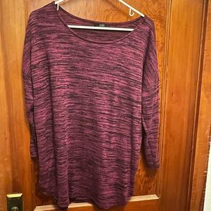 Purple & black blouse